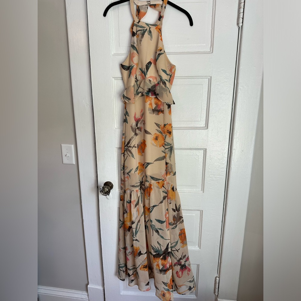 BCBGeneration, Floral Maxi Dress, Size 0